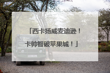 西卡扬威麦迪逊！卡帅智破苹果城！