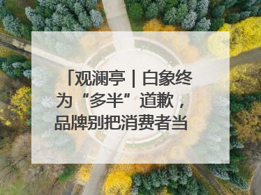 观澜亭｜白象终为“多半”道歉，品牌别把消费者当“小白”