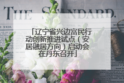 辽宁省兴边富民行动创新推进试点（安居融居方向）启动会在丹东召开