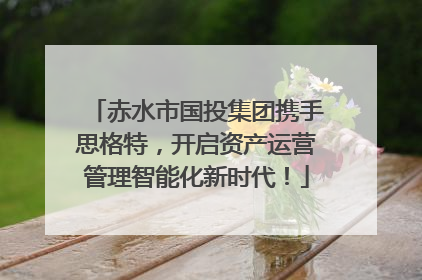 赤水市国投集团携手思格特，开启资产运营管理智能化新时代！