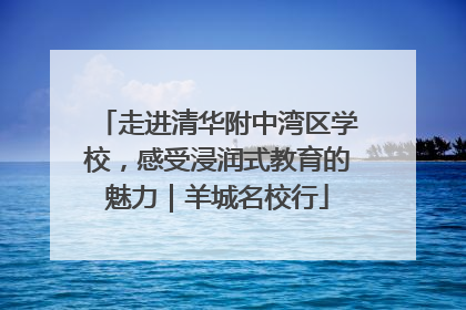 走进清华附中湾区学校，感受浸润式教育的魅力｜羊城名校行