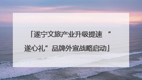 遂宁文旅产业升级提速 “遂心礼”品牌外宣战略启动