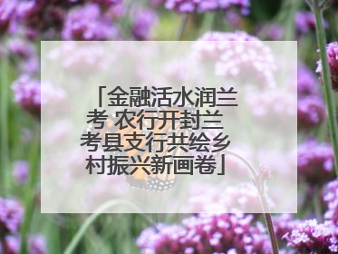 金融活水润兰考 农行开封兰考县支行共绘乡村振兴新画卷