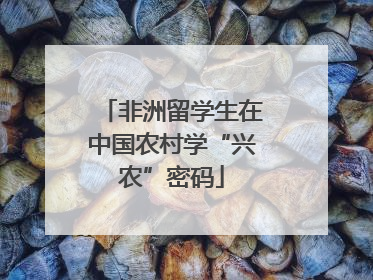 非洲留学生在中国农村学“兴农”密码