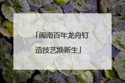 闽南百年龙舟钉造技艺焕新生