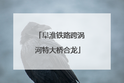 阜淮铁路跨涡河特大桥合龙