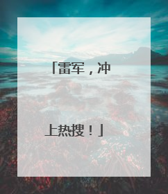 雷军，冲上热搜！