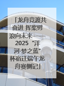 龙舟竞渡共奋进 挥桨劈浪向未来——2025“洋河·梦之蓝”杯宿迁端午龙舟赛侧记