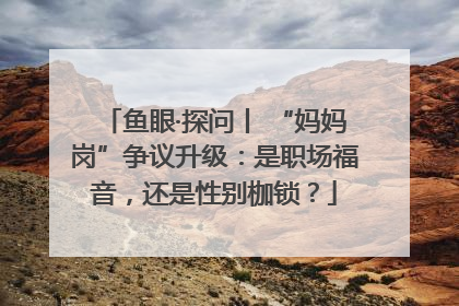 鱼眼·探问丨 “妈妈岗”争议升级：是职场福音，还是性别枷锁？