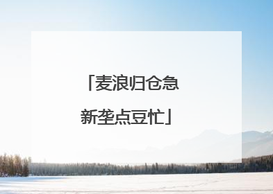 麦浪归仓急 新垄点豆忙