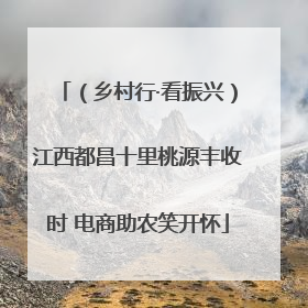 （乡村行·看振兴）江西都昌十里桃源丰收时 电商助农笑开怀