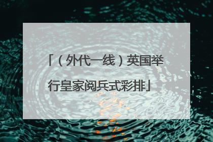 （外代一线）英国举行皇家阅兵式彩排