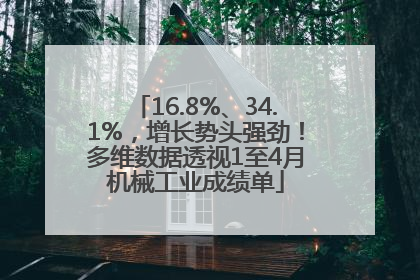 16.8%、34.1%，增长势头强劲！多维数据透视1至4月机械工业成绩单