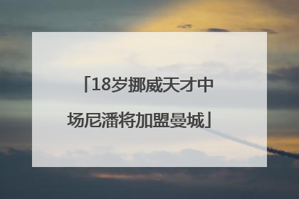 18岁挪威天才中场尼潘将加盟曼城