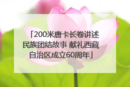 200米唐卡长卷讲述民族团结故事 献礼西藏自治区成立60周年