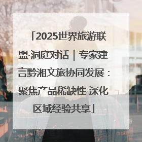 2025世界旅游联盟·洞庭对话｜专家建言黔湘文旅协同发展：聚焦产品稀缺性 深化区域经验共享