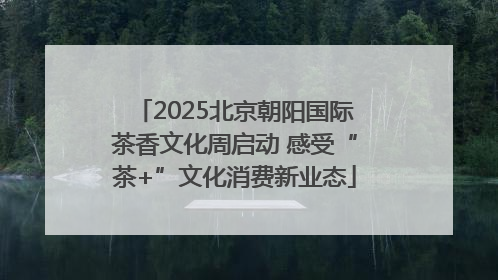 2025北京朝阳国际茶香文化周启动 感受“茶+”文化消费新业态