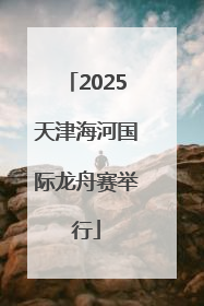 2025天津海河国际龙舟赛举行