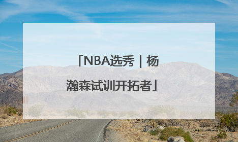NBA选秀｜杨瀚森试训开拓者
